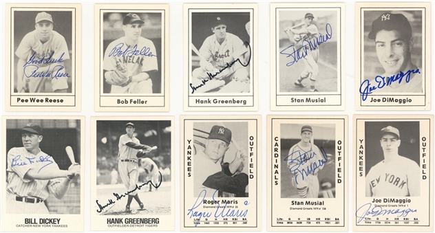 1977-1980 Assorted Brands Baseball Signed Cards Collection (167) Featuring Maris, DiMaggio (2) and Greenberg (2) (Beckett PreCert)